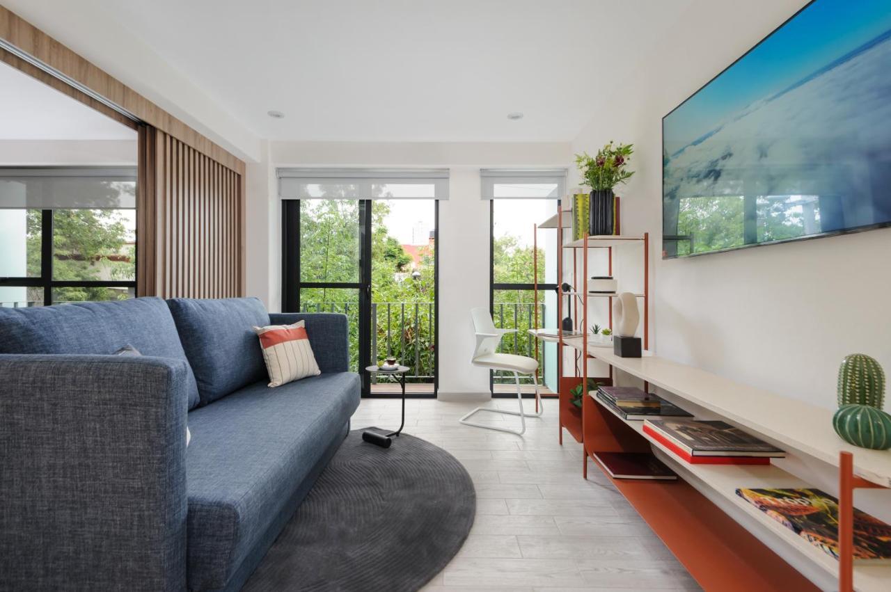 Choapan 28 - Lux Apartments In Condesa Kota Meksiko Bagian luar foto